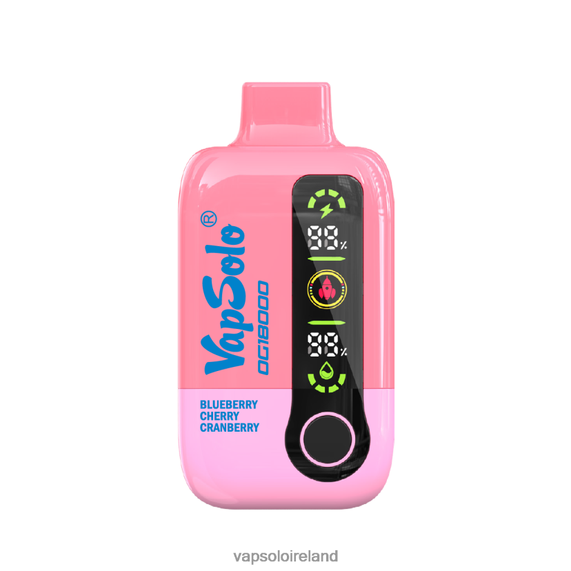 VapSolo Puffs - VapSolo DG18000 Disposable Vape 002BT449 Blueberry Cherry Cranberry