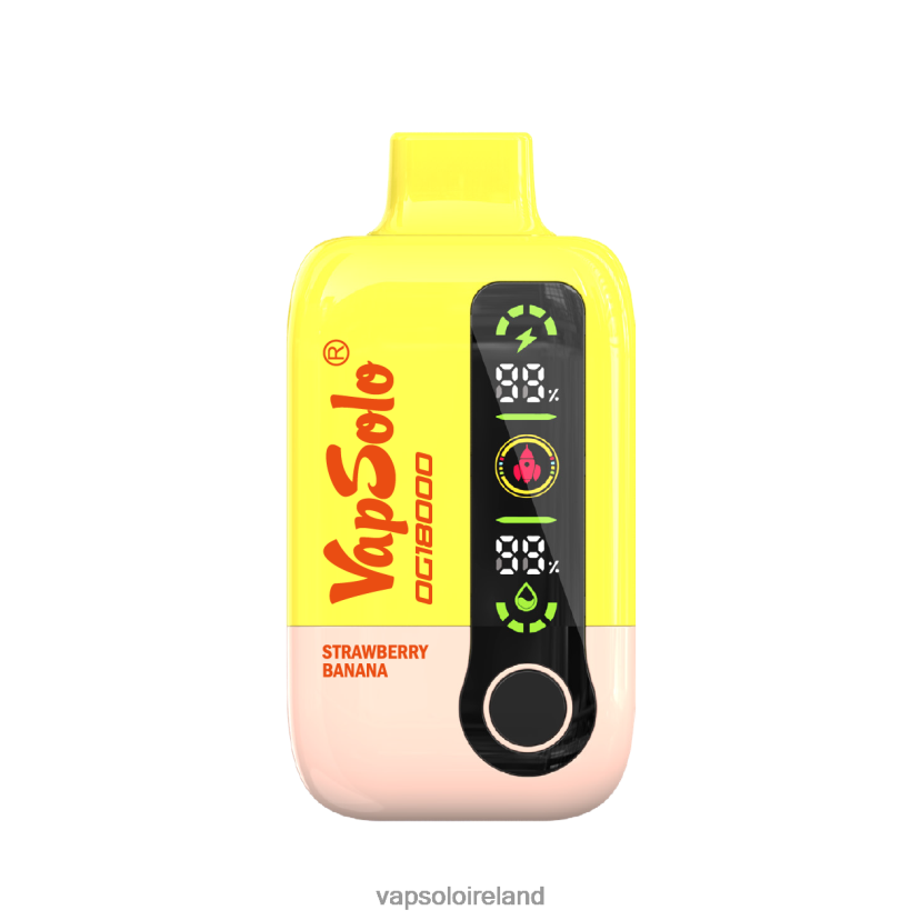 VapSolo Review - VapSolo DG18000 Disposable Vape 002BT456 Strawberry Banana