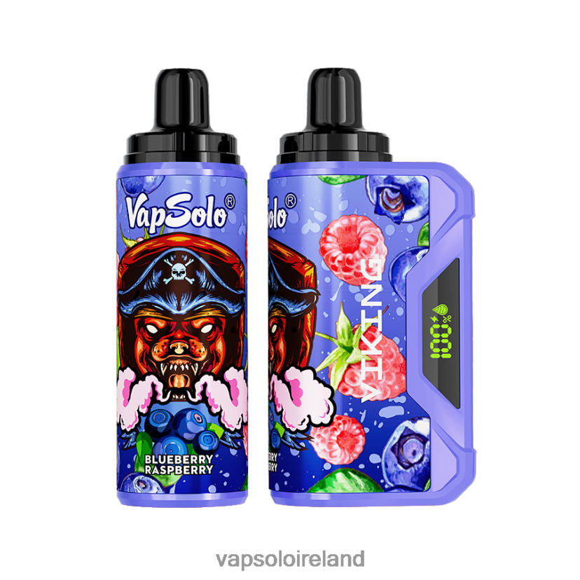 VapSolo Flavours - VapSolo VIKING Disposable Vape 002BT438 Blueberry Raspberry