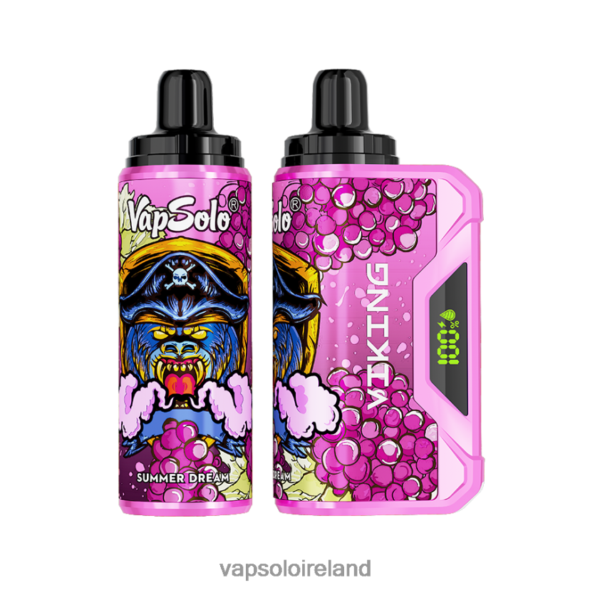 VapSolo Ireland - VapSolo VIKING Disposable Vape 002BT447 Summer Dream