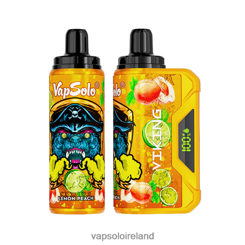 VapSolo Review - VapSolo VIKING Disposable Vape 002BT441 Lemon Peach