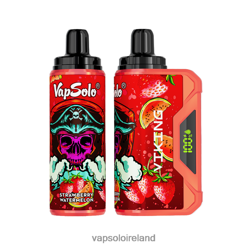 VapSolo Review - VapSolo VIKING Disposable Vape 002BT446 Strawberry Watermelon